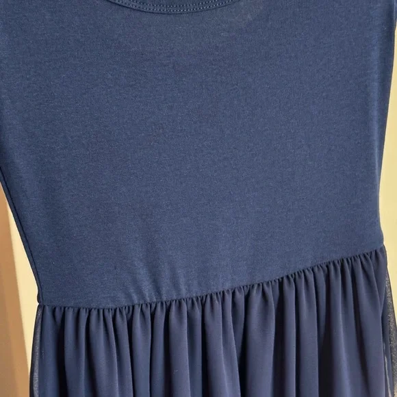 Gap Blue Long Sleeve Fit & Flare Mini Dress - Small Petite NWT - Picture 6 of 6